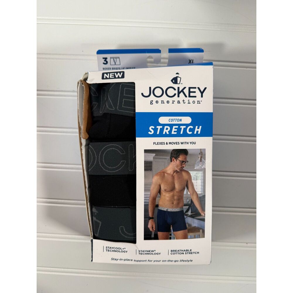 New Mens Jockey Boxer Briefs